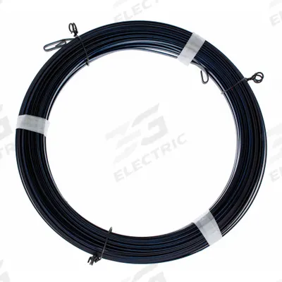 IDEAL Fish Tape: 200 ft Lg, Flat Tape Shape, Formed Hook End Style, 12 in Case Dia - Steel Replacement Tapes