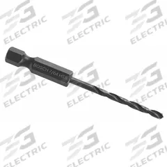 BOSCH Hex Shank Drill Bit: 7/64", 118° Split Point, Black Oxide HSS, Impact Rated (MPN BL2134IM). Key specifications — attr1234973: Impact Rated; attr1234966: BOSCH; attr1234978: 0.1094.
