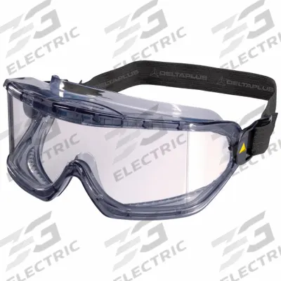 DELTAPLUS USA Safety Goggles: Clear Lens Color, Anti-Fog/Scratch-Resistant, Indirect - Comfort Fit Safety Goggles