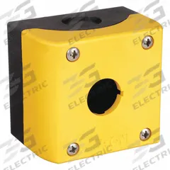 EATON Push Button Enclosure: 22mm, 1 Holes, Non-Metallic, NEMA 13/4X (MPN M22-IY1-PG). Key specifications — Brand: EATON; Environments & Applications: Washdown-Corrosion-Resistant.