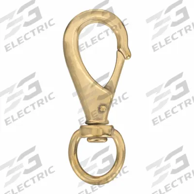KLEIN TOOLS Swivel Snap Hook: 1 5/8 in W x 1/2 in H x 4 3/8 in L, Bronze - Bucket Bag Hooks & Covers
