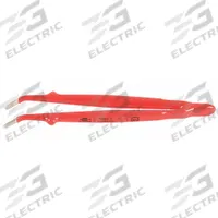 WIHA Insulated Tweezers: Carbon Steel, Round, Bent Tip (MPN 75304). Key specifications — attr1002355: Carbon Steel; attr1002345: WIHA; attr1002348: Steel; attr1002358: Serrated; attr1024781: Standard.