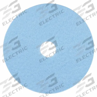 3M Burnishing Pad: Sky Blue, 27 in Dia, Polyester, 3,000 RPM Max Speed - Burnishing Pads