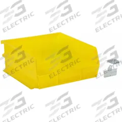 APPROVED VENDOR Pegboard Bin: 11 in x 11 in x 5 in, Screw-In, Surface, Yellow, 6 PK (MPN 5TPP4). Key specifications — Color: Yellow; Includes: Clips; Locking System: Screw-In; Mounting Type: Surface; Material: Steel; Accessory Type: Bin; Brand: APPROVED VENDOR.