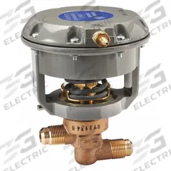 JOHNSON CONTROLS Pneumatically Actuated Diaphragm Valve: 1/2 in, Brass, 2-Way, Flare x Flare (MPN V-3766-1002). Key specifications — Diaphragm Material: Reinforced Synthetic Rubber; Actuator Operation: Air to Spring; Connection Type - Side 2: Flare; Brand: JOHNSON CONTROLS; For Media: Water; Diaphragm Valve Type: 2-Way; Connection Type-Side 1: Flare; Connection Type: Flare x Flare.