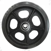 APPROVED VENDOR Wheel: 10 in Overall Ht, 500 lb Load Capacity, 10 in H x 2 1/2 in W, Metal/Rubber (MPN 24041002). Key specifications — Compatible Grainger Part Number: 34D649; Manufacturer Part Number: 24041002; Accessory Type: Wheel; Compatible with Product Type: Hand Truck.