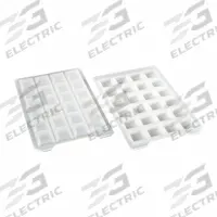 MTC BIO Sealing Mat: Square, 24 Wells, White, Silicone, 17.2 mm Well Opening Size, Not Vented (MPN D3320-21S). Key specifications — attr1383125: MTC BIO; attr1383132: Not Pre-Slit; attr1383140: Square; attr1383126: White; attr1383129: Sterile.