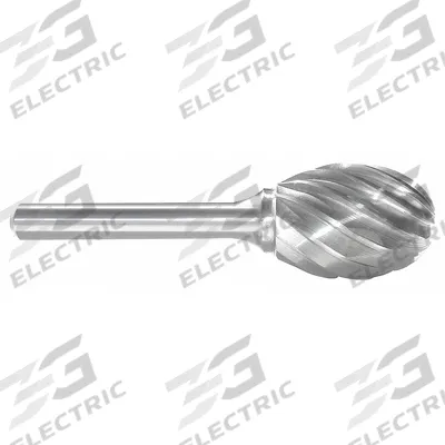 APPROVED VENDOR Carbide Bur: Oval, SE-6NF, Aluminum Cut, 5/8" x 1" Head - Aluminum-Cut Oval Burs