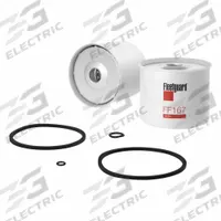 FLEETGUARD Automotive Fuel Filter: 7 1/2 in Overall Lg, 3 7/16 in Outside Dia, 1 1/2 in Inside Dia (MPN FF167). Key specifications — Baldwin Interchange: BF825; FleetGuard Interchange: FF167; Brand: FLEETGUARD; Compatible Vehicle Make: Sambron.