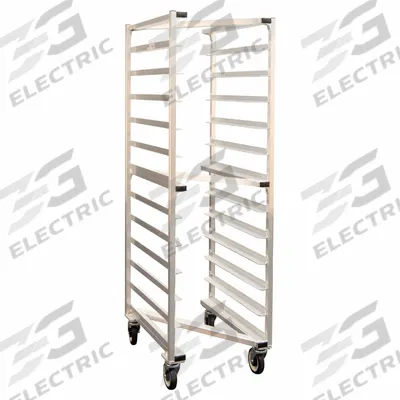 NEW AGE INDUSTRIAL Nesting "Z" Type Pan Rack: 12 Slots, 5 in Betw Shelves, 20 3/8 in Wd - Nesting "Z" Sheet Pan Racks