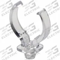 LEVITON Lampholder: Lamp Support Clip, 4-Pin (2G11), Vertical Mounting Orientation, Clear (MPN 23452-V). Key specifications — Bulb Base Type: 4-Pin (2G11); Product Type: Lamp Support Clip; Brand: LEVITON; Color: Clear; Features: Vertical Mounting Orientation.