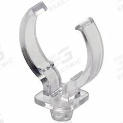 LEVITON Lampholder: Lamp Support Clip, 4-Pin (2G11), Vertical Mounting Orientation, Clear (MPN 23452-V). Key specifications — Bulb Base Type: 4-Pin (2G11); Product Type: Lamp Support Clip; Brand: LEVITON; Color: Clear; Features: Vertical Mounting Orientation.