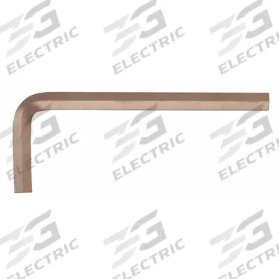 AMPCO Hex Key: 0 Ball Ends, 13 mm Tip Size, Metric, Short, Beryllium Copper, Unfinished - Non-Sparking Hex Keys