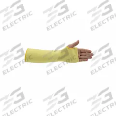 PIP GLOBAL SAFETY Knit Sleeve: Cut Level A3, With Thumbhole, 14 in Lg, Universal, Kevlar®/Polyester (MPN KVS-2-14TH-N). Key specifications — attr1236399: Yellow; attr1236392: PIP GLOBAL SAFETY.