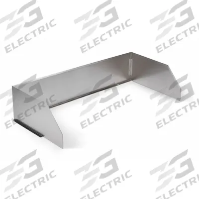 CROWN VERITY Wind Guard: Stainless Steel, 48 in Overall Wd, 21 in Overall Dp - Wind Guards