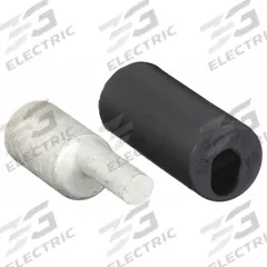 BURNDY Compression Pin Terminal: 2/0 AWG Pin Size, Offset Pin Orientation (MPN AYPO4/0). Key specifications — Brand: BURNDY; For Conductor Material: Aluminum.