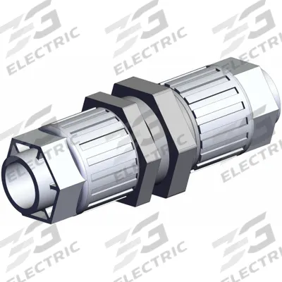 SMC High Purity Tube Fitting: 3/4 in OD x 3/4 in OD Size, Compression x Compression - PFA Compression Tube Fittings