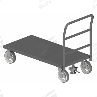 APPROVED VENDOR Platform Truck: 1,200 lb, 48 in L x 24 in W x 11 3/8 in H Deck, Solid - General Purpose Platform Trucks