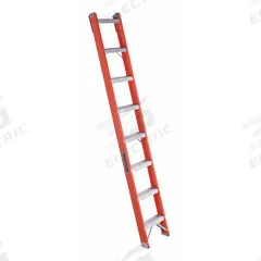 LOUISVILLE LADDER Straight Ladder: 8 ft Ladder Size, Fiberglass, 300 lb Load Capacity, 14 lb Wt (MPN FH1008). Key specifications — Color: Orange; Brand: LOUISVILLE LADDER; Shoe Type: Slip-Resistant.