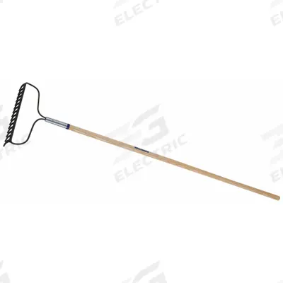 WESTWARD Bow Rake: Steel, Wood Handle, Straight Handle Type - Bow Rakes