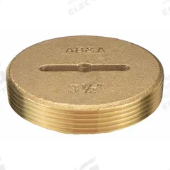 AB&A Cover: 3 1/2 in Overall Dia, 3 1/2 in Overall Ht, Brass, Brass, Brass, Screw-In (MPN 60364). Key specifications — Color: Brass; Brand: AB&A; Finish: Brass.