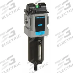 WILKERSON Oil Removal Filter: Coalescing, 1/2 in NPT, 0.01 micron, 85 cfm, 250 psi Max Op Pressure (MPN M18-04-CH00B). Key specifications — attr110055: M18; attr110008: WILKERSON.