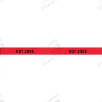 APPROVED VENDOR Barricade Tape: 1,000 ft Lg, 3 in Wd, Hot Zone Legend, LDPE, Red Color (MPN 3 X 1000' 4 MIL). Key specifications — Tape Message: Hot Zone; Message Color: Black; Brand: APPROVED VENDOR.