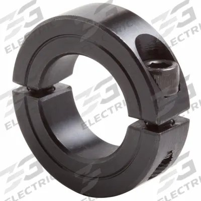 CLIMAX METAL PRODUCTS Shaft Collar: 2-Piece, Inch, Round, Clamp-On, 5 15/16 in Bore Dia - Steel Recessed-Screw Shaft Collars