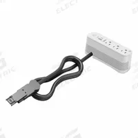 WIREMOLD Furniture Power Outlet: 3 Outlets, 3 ft Cord Lg, White, 5-15R, Tamper Resistant Receptacles (MPN MDEA3-WH). Key specifications — Shape: Rectangular; Brand: WIREMOLD; USB Connectors Included: Type C; Mounting Style: Surface.