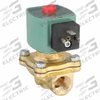 REDHAT Solenoid Valve: 2-Way, Normally Closed, 1/2 in Pipe Size, 24V DC, High Flow, Brass Body (MPN SC8210G094). Key specifications — Pipe Size: 1/2 in; Voltage: 24V DC; Brand: REDHAT.