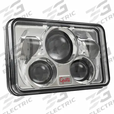 GROTE SEALED BEAM LED COMBO: Headlight, LED, High Beam/Low Beam - Standard Headlights
