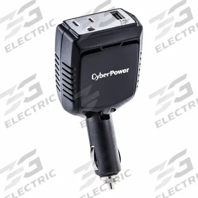 CYBER POWER Power Inverter: 12V DC Auto Power Port, 100 W Continuous Output Power, 1 Outlets - Inverters