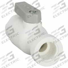 PARKER Manual Two-Way Ball Valve: 3/8 in, Polypropylene, Straight, Push x FNPT, Full Port Ball Port (MPN LFPP6VFC6). Key specifications — Brand: PARKER; Handle: Lever.