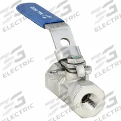 APPROVED VENDOR Manual Two-Way Ball Valve: 1/4 in, 316 Stainless Steel, Straight, FNPT x FNPT (MPN 06Q241N06014FSR). Key specifications — Brand: APPROVED VENDOR; Handle: Locking Lever.
