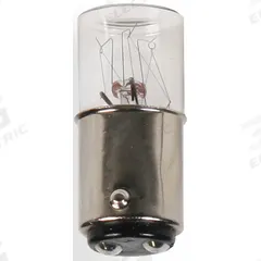 EDWARDS SIGNALING Incandescent Bulb: Incandescent, Double Contact Bayonet (BA15d), (T) Tubular (MPN 2705W240V25PK). Key specifications — Light Color: White; Voltage: 240V AC; Brand: EDWARDS SIGNALING; Bulb Shape: T3-1/4.