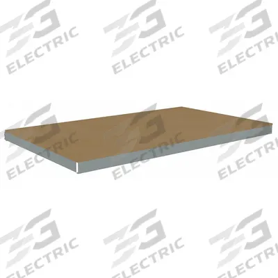 TENNSCO Shelf: 96 in x 48 in, 1,600 lb Load Capacity, Particleboard, Gray - Particleboard Decking Shelf Kits for Boltless Shelving