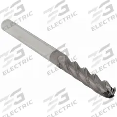 APPROVED VENDOR Ball End Mill: Carbide, TiCN Coated, 4 Flute, 3/8" Mill Dia, 1-3/4" LOC, 4" OAL (MPN 229-001042)