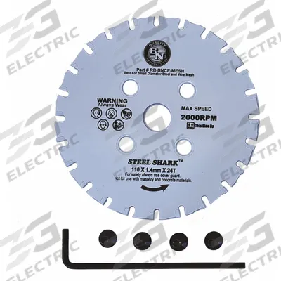 BN PRODUCTS USA Circular Saw Blade: 4 in Dia, 24 Teeth, 0.072 in Cutting Wd - BN Products Rebar Cutting Saw Blades