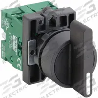 DAYTON Selector Switch: 22 mm Panel Mounting Size, 3 Positions, Extended Lever, 2NO, Non-Metallic (MPN 30G262). Key specifications — AC Contact Rating: 10 A @ 600 V; Action: Momentary/Maintained/Momentary; Cam: No Cam Included; DC Contact Rating: 2.5 A @ 600 V; Operator Head Material: Plastic; Operator Head Type: Long-Handled Knob; Operator Illumination: Non-Illuminated; Switch Function @ 1st Position: On.