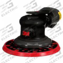 3M Air Orbital Sander: 6 in Disc, Hook and Loop/Pressure Sensitive Adhesive, 3/16 in Orbit, 0.3 hp (MPN 7100258652). Key specifications — attr1320213: 3M.