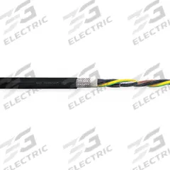 CHAINFLEX Motor Cable: 6 AWG, 4 Conductors, 100 ft, PVC Jacket, 1,000 V (MPN CF31-160-04-100). Key specifications — Conductor Material: Copper; Conductor Configuration: Single; Minimum Bend Radius Factor - Fixed: 4 x OD; Minimum Bend Radius Factor - Flexible: 6 x OD; Includes Ground: Yes; Minimum Bend Radius Factor - E-Chain: 7.5 x OD; Resistance Properties: Heat Resistant; Standards: cRUus.