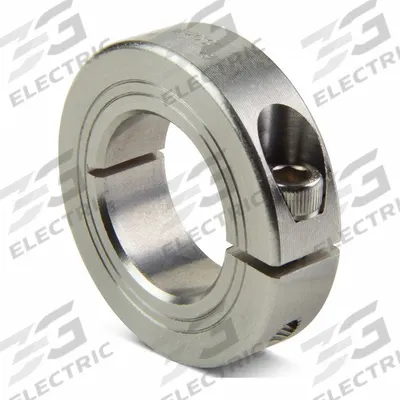 RULAND MANUFACTURING Shaft Collar: 1-Piece, Metric, Round, Clamp-On, 7 mm Bore Dia - Stainless Steel Shaft Collars