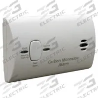 KIDDE Carbon Monoxide Alarm: Carbon Monoxide, Removable Battery, CO Detector, Electrochemical (MPN 9C05-LP2). Key specifications — Sensor Type: Electrochemical; Volume Level: 85 dB @ 10 ft; Battery Size: AA; Alarm Setting: 30 ppm; Battery Location: Back; Includes: Battery; Brand: KIDDE; Detects: Carbon Monoxide.