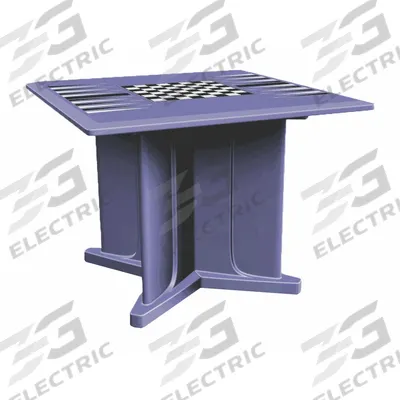 CORTECH Table: 29 in Overall Ht, 42 in Overall Wd, 42 in Overall Dp, Game Top Included - Square X-Base Tables
