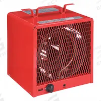 DAYTON Portable Electric Jobsite & Garage Heater: 3kW/4kW Watt Output, 6-30P, 85°F Air Temp. Rise (MPN 3VU34). Key specifications — NEMA Plug Configuration: 6-30P; Includes: Steel Intake and Discharge Grilles; Phase: 1; Wattage Output: 3kW/4kW; Voltage: 208/240V AC; Thermal Overheat Protection: Automatic Reset; Brand: DAYTON; Overall Dimensions - H x W x D: 13 in x 10-7/16 in x 10-7/16 in.