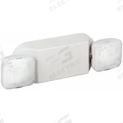 Emergency Light: LED, Damp Location Rated, 2.5 W Lamp Watt, 120/277V AC, 5 W Emergency Watt, Surface (MPN 19L031). Key specifications — Environmental Rating: Damp Location Rated; Remote Capable: Yes; Adjustable Lamp Heads: Yes; Brand: APPROVED VENDOR; Standards: NFPA 101; Housing Color: White; Housing Material: Plastic; Lighting Technology: LED.