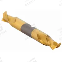 CLEVELAND Square End Mill: High Speed Steel, TiN Coated, Double End, 2 Flute, 1/4" Mill Dia (MPN C39048)