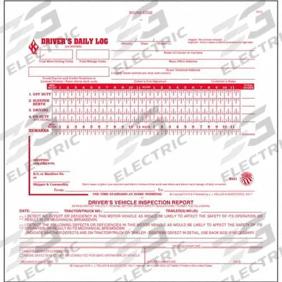 JJ KELLER Simplified Driver Logbook: Driver's Daily 2-in-1 Log Book, Carbon, English - Combination Logbooks