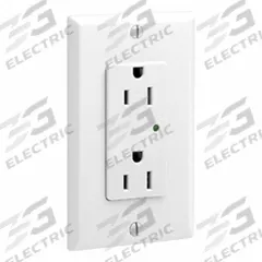 LEVITON Duplex Receptacle Outlet: Duplex, 5-15, White, 125V AC, 15 A, 2 Pole / 3 Wire (MPN 5280-W)
