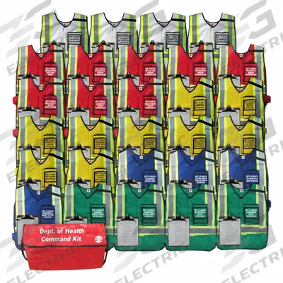 DISASTER MANAGEMENT SYSTEMS Incident Command Vest Kit (MPN DMS 05585) - Vest Kits for Incident Command